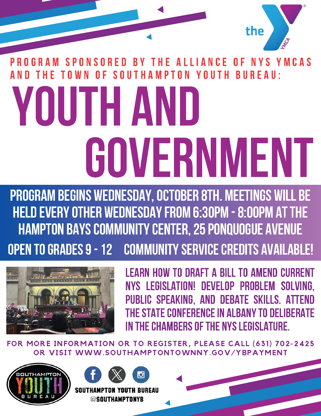 Youth and Government 2025 - 2026 Flyer and Registration Form