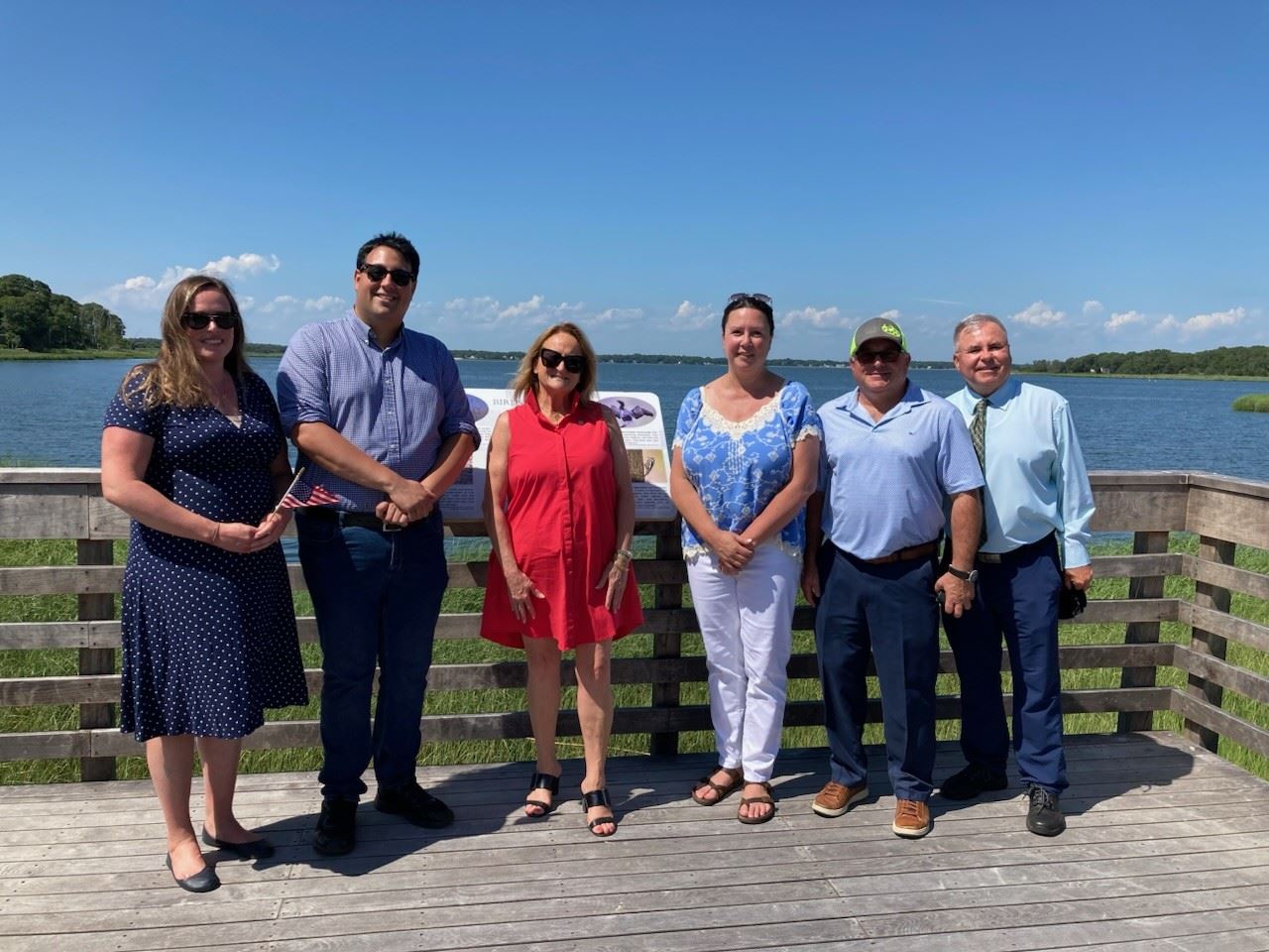 Officials on the Observation Deck