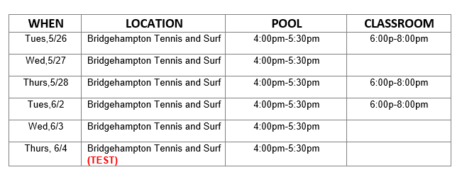 EAST - Lifeguard Training: Non-Surf Course