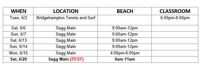 EAST - Lifeguard Training: Non-Surf Course 2