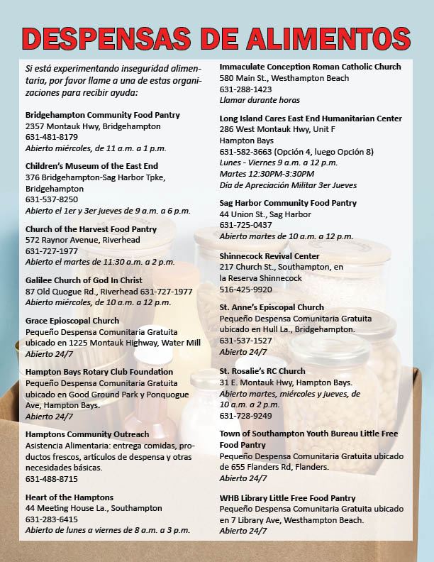 Local Food Pantries 2025 - Spanish JPG